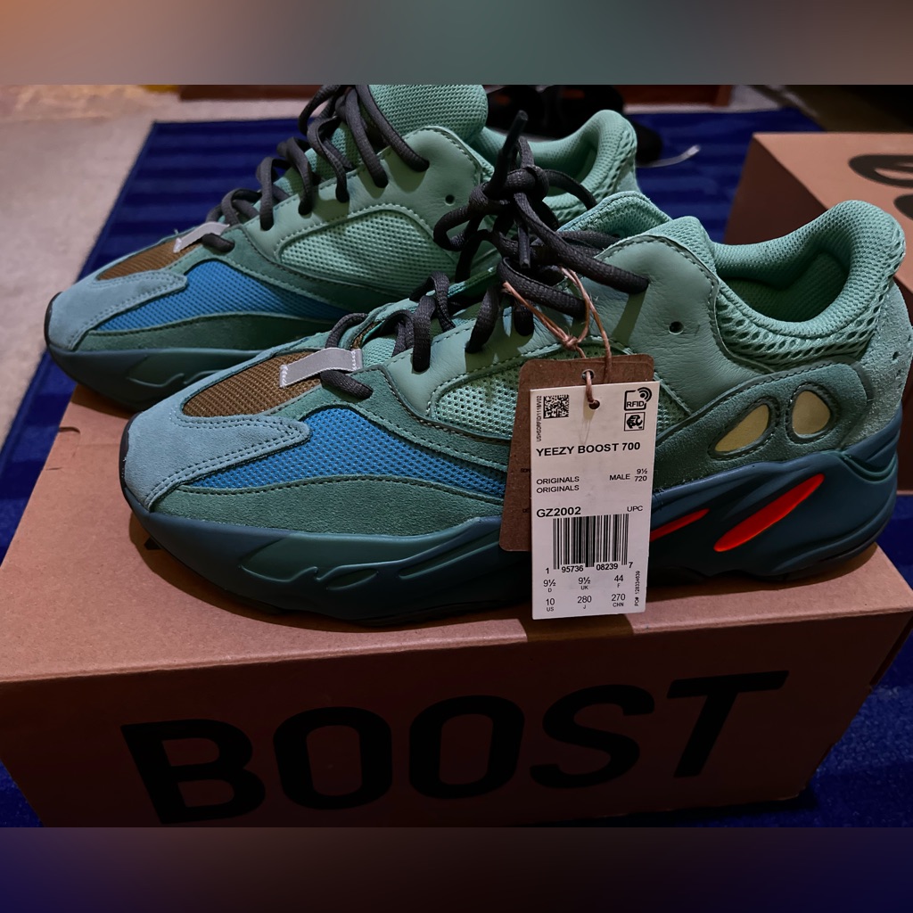 Size 10 - Adidas Yeezy Boost 700 Faded Azure - Gz2002
